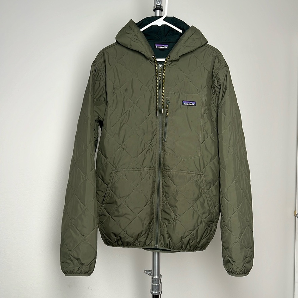 Men’s Diamond Quilted Bomber Hoodie